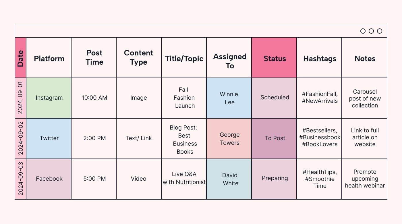 Creating a Social Media Content Calendar